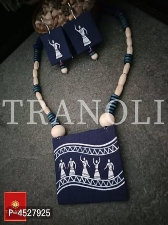 Designer Warli Art Handcrafted jewelry set uploaded by business on 6/1/2021