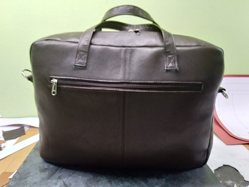 Men's leather laptop bag with 2 compartment uploaded by Zubair Enterprises on 8/8/2020