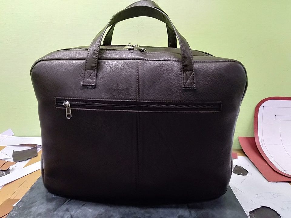 Men's leather laptop bag with 2 compartment uploaded by Zubair Enterprises on 8/8/2020