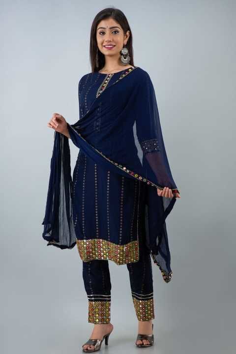 Kurti with pant and dupatta uploaded by business on 6/1/2021