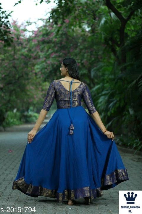 Catalog Name:*Stylish Partywear Women Gowns*
Fabric: Banarasi Silk / Jacquard / Taffeta Silk / Chand uploaded by @Sunrise_Collections_ on 6/1/2021
