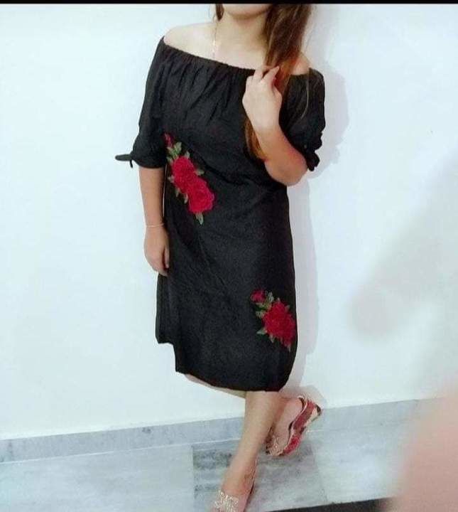 *💃lff Off nd on  shoulder Rose dress*💃 uploaded by Vish Enterprises  on 6/1/2021