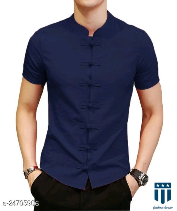 Catalog Name:*Trendy Latest Men Shirts*
Fabric: Cotton
Sleeve Length: Short Sleeves
Pattern: Solid
M uploaded by Fashion bazr on 6/1/2021