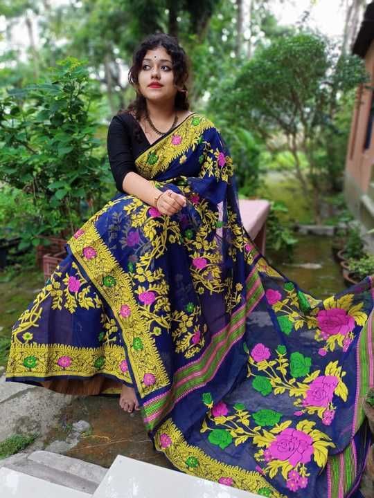 Jamdani saree uploaded by Exclusive collection on 6/1/2021
