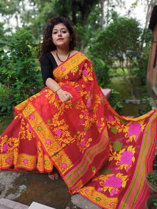 Jamdani saree uploaded by Exclusive collection on 6/1/2021