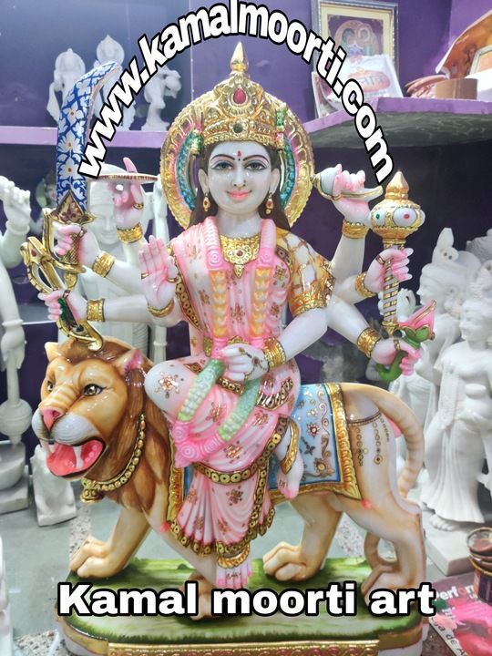 Maa durga marble murti uploaded by business on 6/2/2021