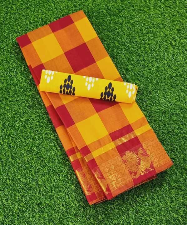 Chettinad fancy checked sarees uploaded by business on 6/2/2021