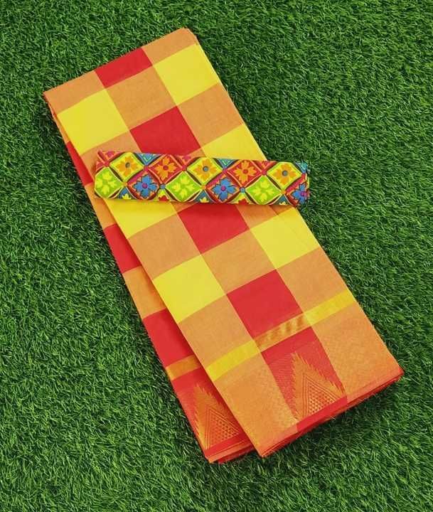 Chettinad fancy checked sarees uploaded by business on 6/2/2021