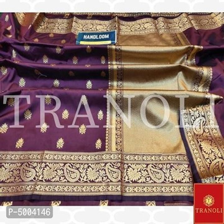 Tranoli Banarasi Silk Zari Border Saree With Blouse Piece uploaded by Ayansh Fashion  on 6/2/2021