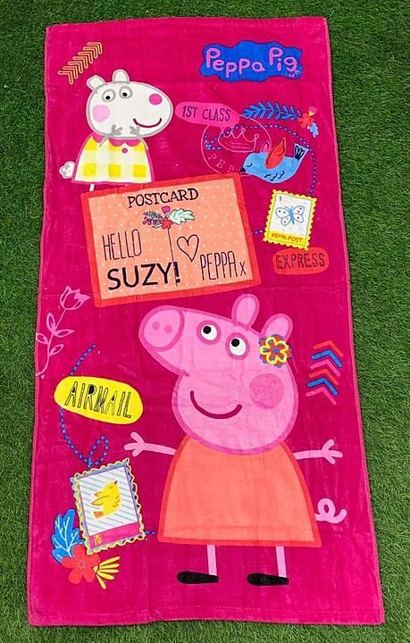 🆕 Designs Added
*Green city* Presents

BRAND - SASSON

*KIDS TOWEL*
Size : 60 CM X 1.20 MTR.

*Pric uploaded by Sweet collection on 8/9/2020