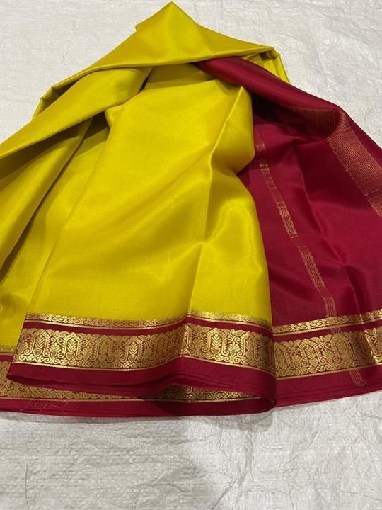 Post image I want 1 Pieces of Mysore silk crape sarees.
Below is the sample image of what I want.
