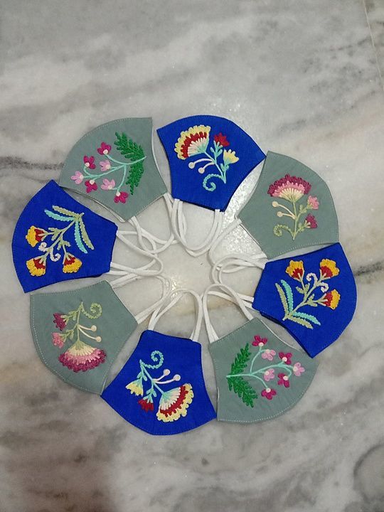 Cotton handwork mask with pure cotton fabric uploaded by business on 8/9/2020