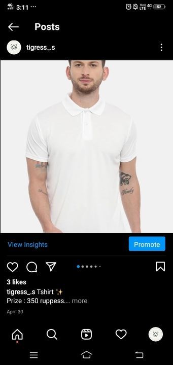 Mens T shirt uploaded by business on 6/2/2021