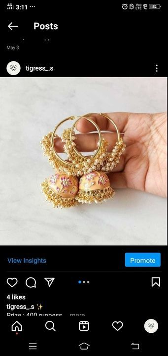 Jhumka uploaded by business on 6/2/2021
