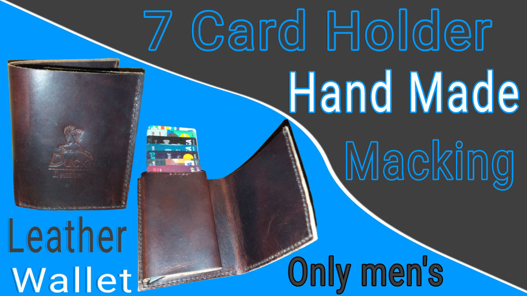 7 Card Holder Hand Made Leather wallt uploaded by Murugan Traders india on 6/2/2021