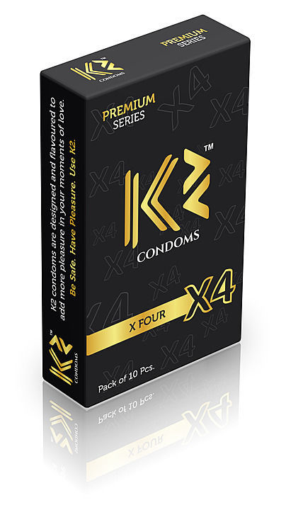 K2 X4 Pack of 10 (Pleasure of 4 in one) uploaded by K2 Condoms  on 8/9/2020