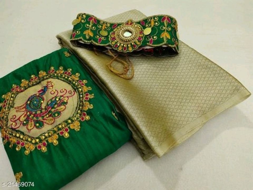 Aagyeyi Attractive Sarees

Saree Fabric: Chiffon
Blouse: Separate Blouse Piece
Blouse Fabric: Banara uploaded by Yashu on 6/2/2021