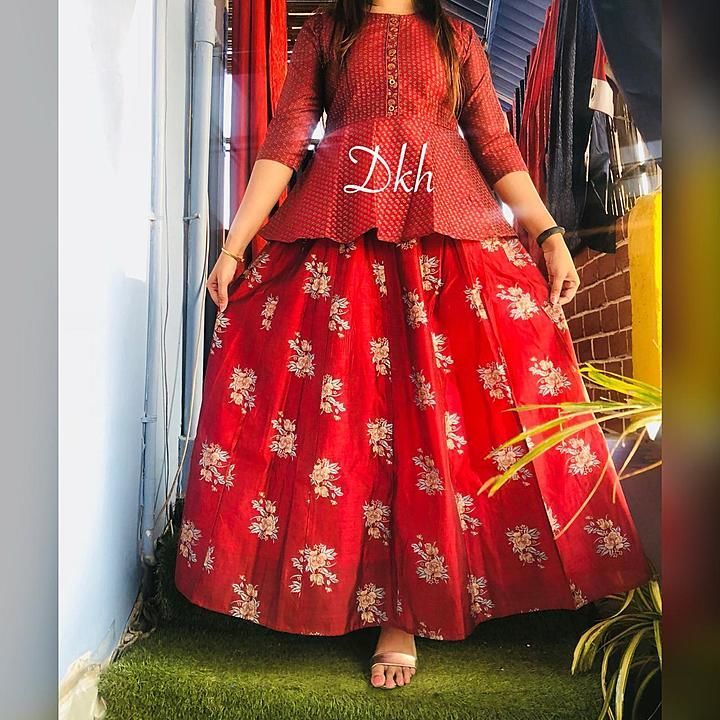 Kurti with skirt uploaded by business on 8/9/2020