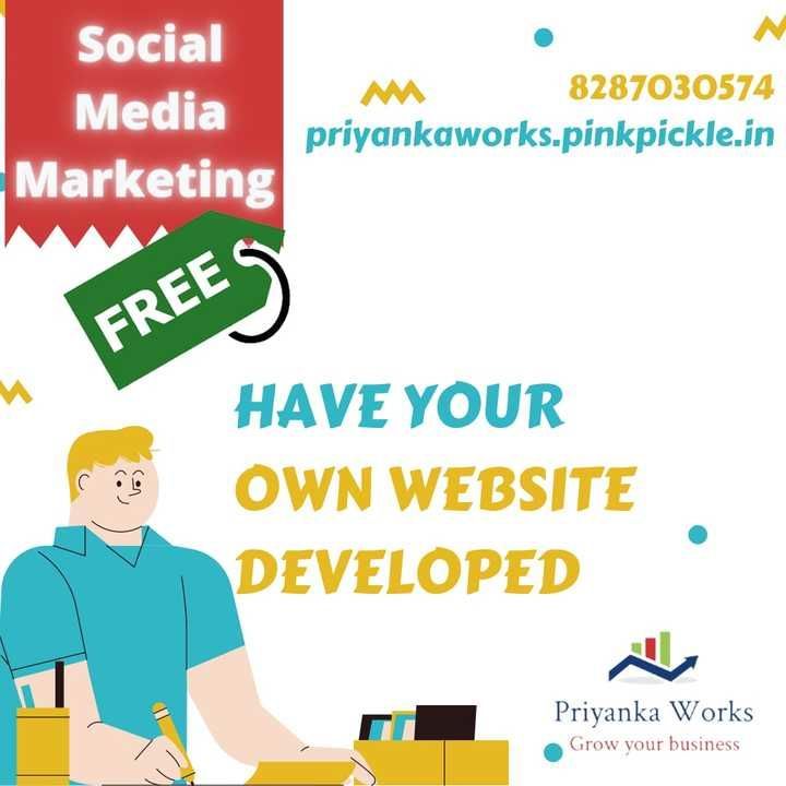 Post image A good news for all... Get your own website developed within your budget and Get 1 month social media marketing of your business FREE !