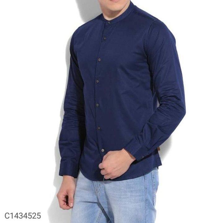Cotton solid slim fit full sleeve Casual shirts uploaded by Yo yo fashions on 6/3/2021