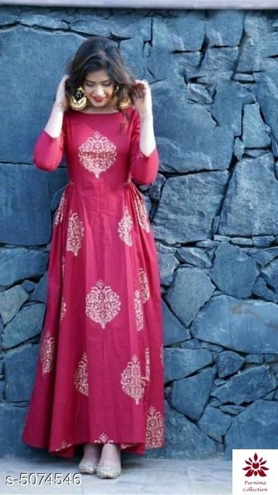 Ethnic printed long kurti uploaded by business on 6/3/2021