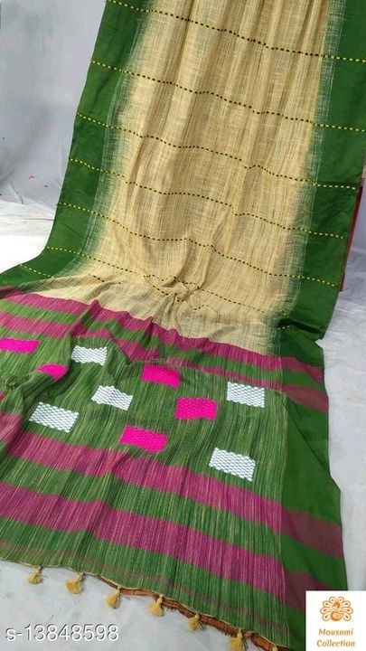 Ikkot khadi cotton saree uploaded by business on 6/3/2021