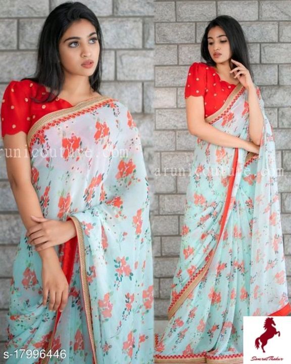 Pretty saree uploaded by business on 6/3/2021