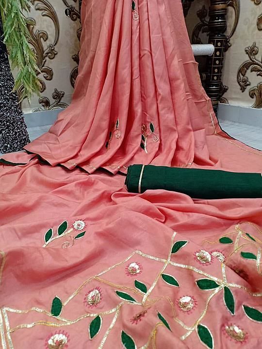 Post image *┅❀꧁AK COLLECTION'S꧂❀┅*

🦚🦚🦚🦚🦚🦚🦚
🛑🛑🛑🛑🛑🛑🛑
TF
👏👏👏👏👏👏👏👏
New design in offer😍
Pure dolla silk with heavy satin border all over jaipuri gota touch with heavy silk blouse

Only at *950+FREESHIPPING/-*

Book today
Premium quality assured
😎100% ORIGINAL QUALITY😎
*😍We always trust in Quality😍*
👌👌👌👌👌👌👌👌👌
👏👏👏👏👏👏👏👏👏👏