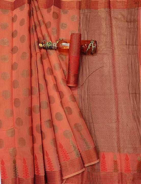 Post image *Buy Vesture*

*CODE:- GOTA*

💐Launching a Super Demanding Pure banarasi Terry cotton silk Saree Collection...

👇DETAILS 👇

✅FABRIC : Pure banarasi Terry cotton silk  💐 work 
 
✅WORK : Banarasi Weaving 

✅SAREE CUT :  6.30MTR

✅BLOUSE : Silk 0.80 C.M

👍BEST QUALITY PRODUCT

😍GET THIS AMAZING SAREE AND MAKE YOUR WARDROBE MORE BEAUTIFUL 😍

👘Don't be late.....
BOOK YOUR ORDER NOW...🧶