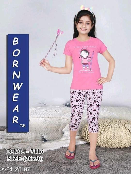 Cotton Printed Girls Nightdress Sleepwear
Top uploaded by Ruchika collection on 6/3/2021
