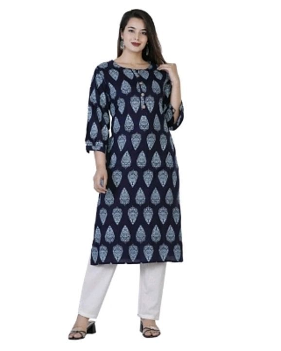 Women  reyon kurti with pant
 set uploaded by business on 8/9/2020