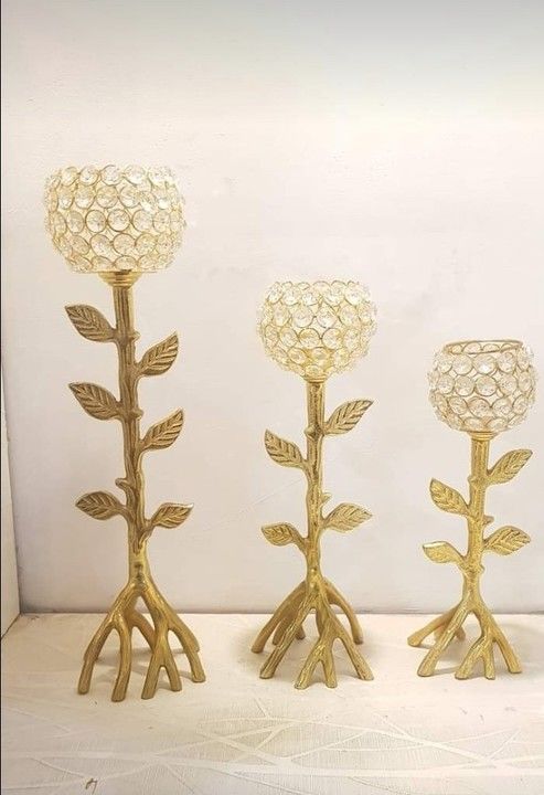 Candle stand set of 3 uploaded by Misbah Exports on 6/3/2021