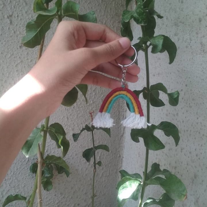 Rainbow keychain 🌈 ♥  uploaded by Handmade  on 6/3/2021