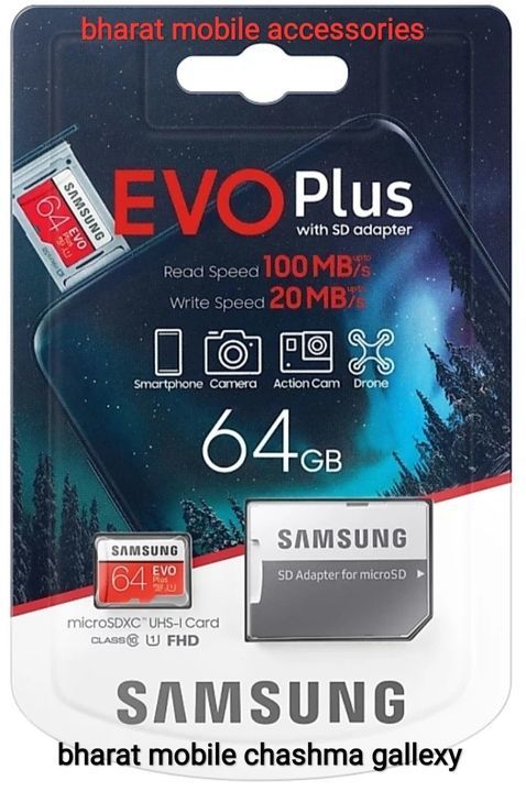 Samsung evo plus sd card uploaded by Bharat mobile chashma gallexy shop on 6/3/2021