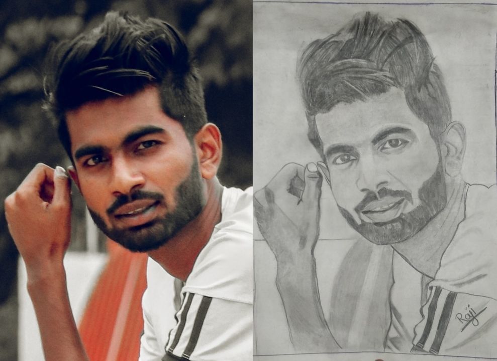 Single person sketch uploaded by Raji art creation on 6/3/2021