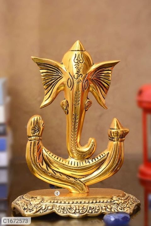 Golden Ganesha idol uploaded by business on 6/3/2021