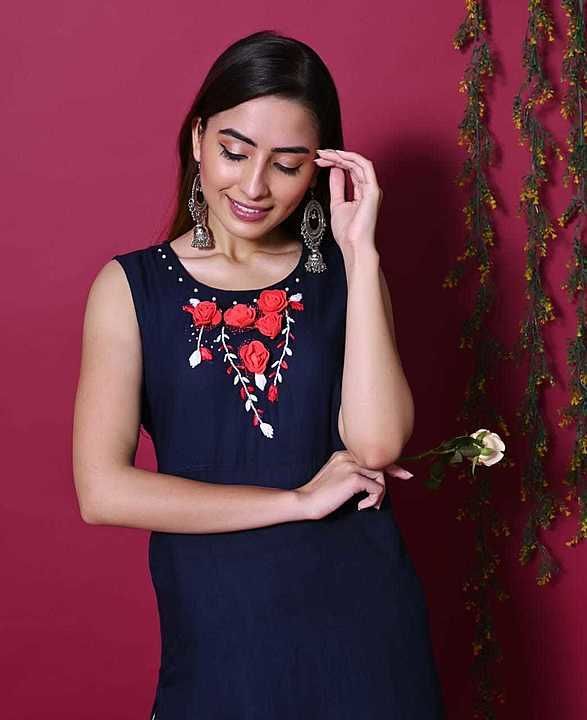 Party wear rayon kurti with plazo pant  uploaded by Readymade Garments & Grocery  on 8/9/2020