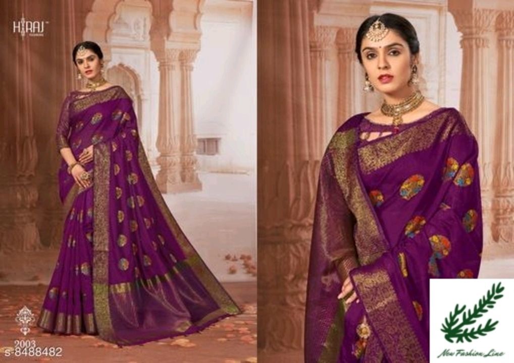 Women cotton sarees uploaded by Reseller New Fashion Line on 6/4/2021