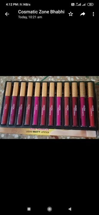 Huda lipstick kit uploaded by business on 6/4/2021