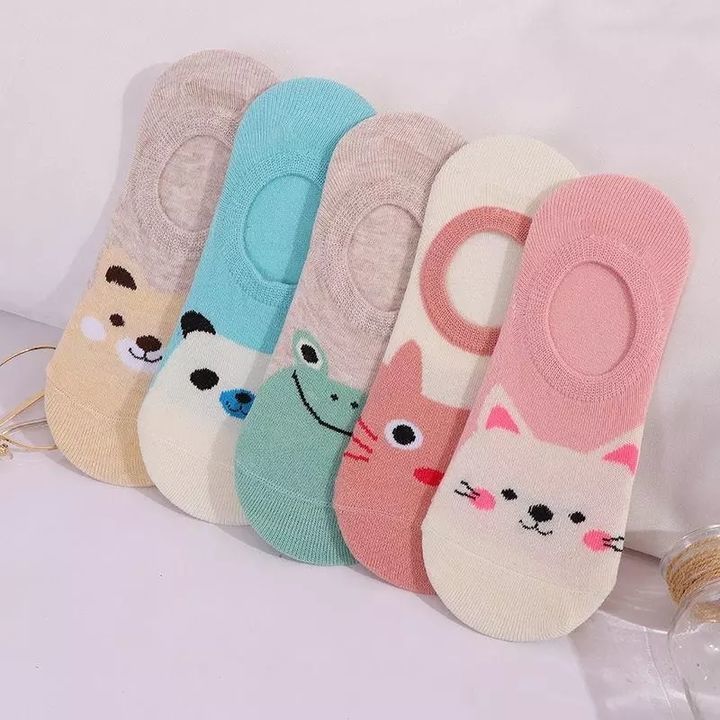 Pairs Cute Harajuku Women's Socks Set Cartoon Print Animal Panda Cat Pattern Meias Lolita Cotton Soc uploaded by Evince on 6/4/2021