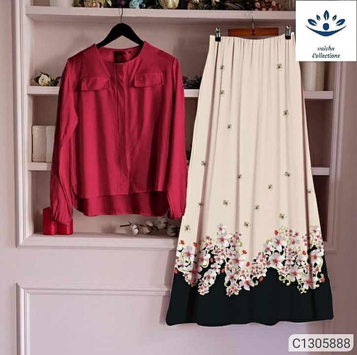 Post image 💥 *FREE Shipping* 
💥 *FREE COD* 
💥 *FREE Return &amp; 100% Refund* 

🥰Women Rayon Top with Skirt Sets🥰

🎉🎉 price 1045₹🎉🎉

*Details:*
	
Description: It has 1 Piece of Women's Top and Skirt Set
Fabric : Rayon
Neckline: Round Neck
Sleeves : Full Sleeve
Pattern : Solid/Printed
Color : Red/Black
Top Length (In Inches): 28 In
Skirt Length (In Inches): 40 In
Top Size : M-38, L-40, XL-42, XXL-44
Skirt Size : Free Size (Up to 40)

Online purchase Hurry, use coupon code "VAISHU10" to get more discount on your favorite products. Click on store link to avail offer.
 https://www.myownshop.in/vaishutrendz?b3z6jo