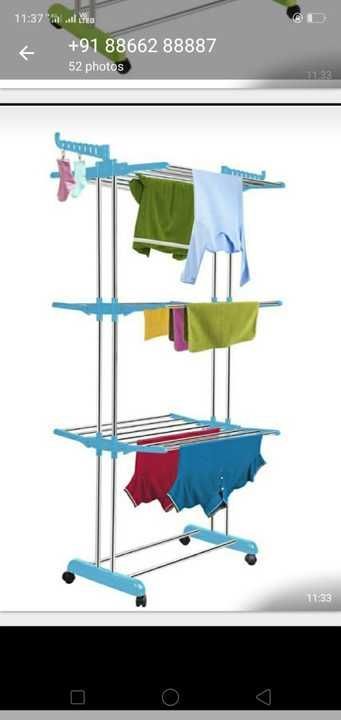 Triple layer cloth rack stand uploaded by business on 6/4/2021