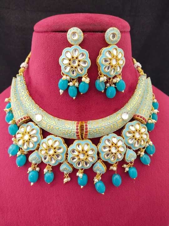 Meenakari Premium Quality Chokar  uploaded by Nagar art jewelry  on 6/4/2021