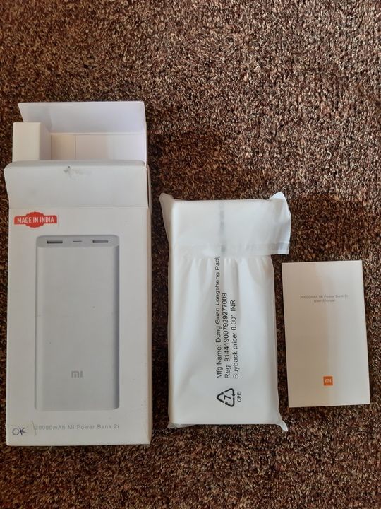 Post image Mi original compy power bank
20000 MH
With compy waranty.
Only 5 pc left.
All over

Karan
9819655045