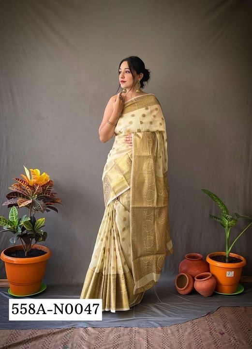 Linen sarees uploaded by business on 6/4/2021