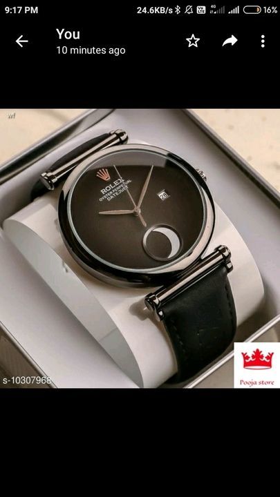 Post image The brand new watch only on l000 rs.
Please visit chat or comment those who are interested.
