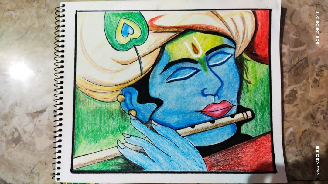 Krishna painting uploaded by business on 6/4/2021