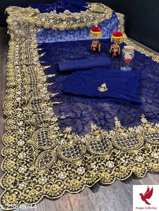 Designer saree uploaded by Unique collection on 6/5/2021