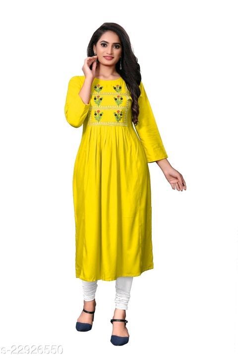 Post image Check out new best selling kurtis at affordable prices.... Message me to buy..