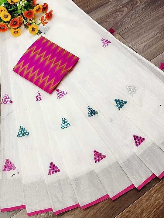 Linen Saree uploaded by business on 8/10/2020
